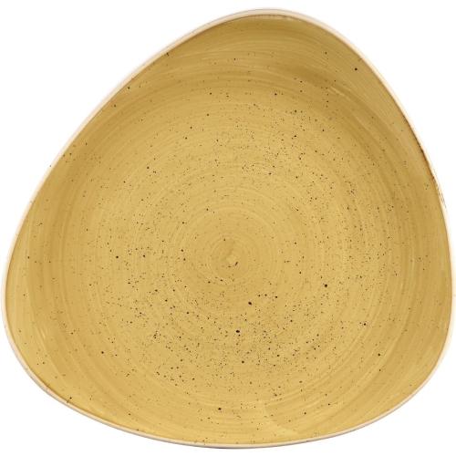 Churchill Stonecast Mustard Lotus Plate - 10 1/2" (Box 12) (Direct)