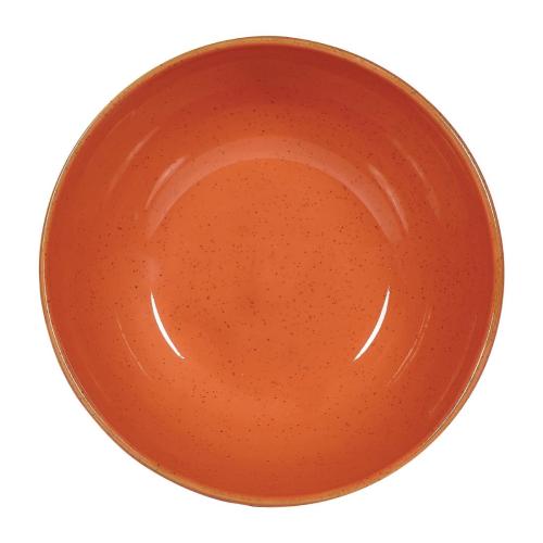 Churchill Stonecast Orange Noodle Bowl - 107.5cl 37.8oz 80x183mm (Box 6)(Direct)