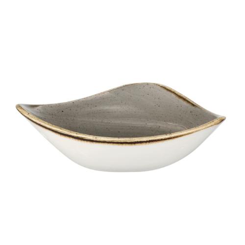 Churchill Stonecast Triangle Bowl Grey - 153mm 6" (Box 12) (Direct)