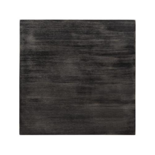 Bolero Pre-Drilled Square Table Top Vintage Black - 700x700mm