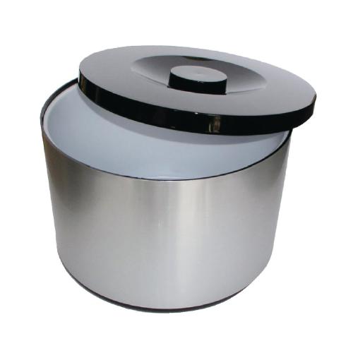 Large Brushed Aluminium Effect Ice Bucket - 10Ltr