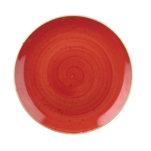 Churchill Stonecast Berry Red Coupe Bowl - 248mm 9 3/4" (Box 12) (Direct)