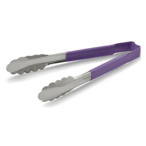 Vollrath Purple Utility Grip Kool Touch Tong - 241mm