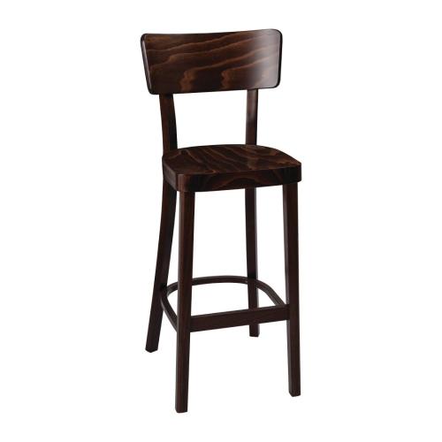 Fameg Plain Highstool (Walnut Effect) (Single)