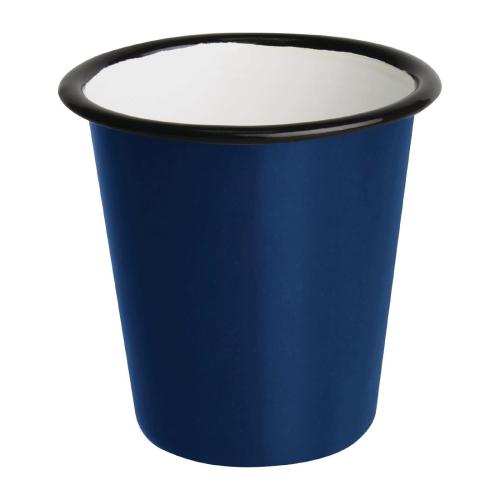 Olympia Enamel Blue/Black Tumbler - 310ml 11oz (Box 6)