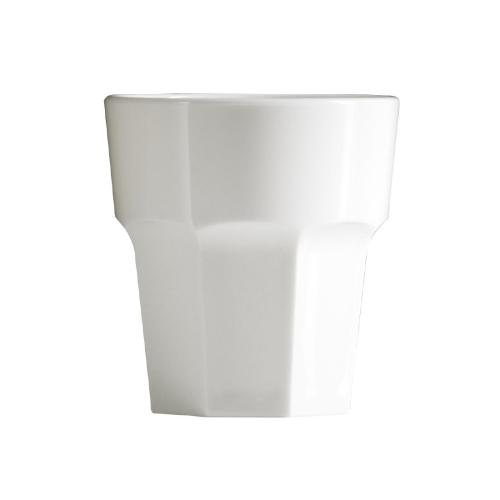 BBP Rocks Tumbler White Polycarbonate - 256ml 9oz (Box 36)