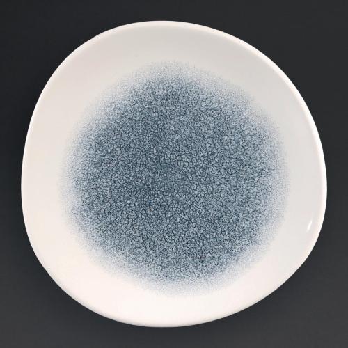 Churchill Raku Topaz Blue Round Trace Plate - 8 1/4" (Box 12) (Direct)