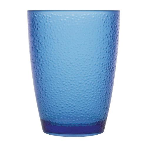 Olympia Kristallon PC Pebbled Tumbler Blue - 275ml 9.23fl oz (Box 6)