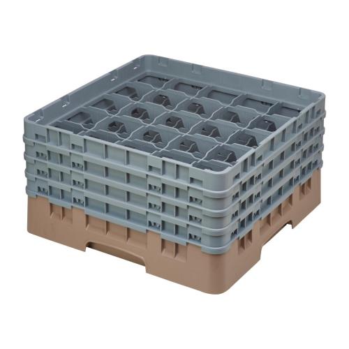 Cambro Camrack Beige 25 Compartments Max Glass - Height 215mm (B2B)