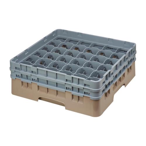 Cambro Camrack Beige 36 Compartments Max Glass - Height 133 (B2B)