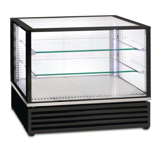 Refrigerated Display - Counter Top 2/1GN + 2 Shelf Black (Direct)