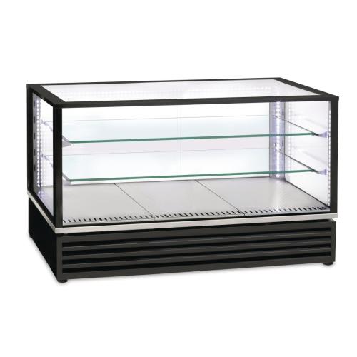 Refrigerated Display - Counter Top - 3 x GN 1/1 & 2 Shelf Black (Direct)