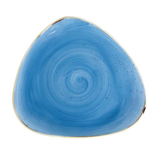 Stonecast Cornflower Triangle Plate - 311mm 12" (Box 6) (Direct)