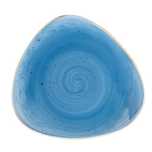 Stonecast Cornflower Triangle Plate - 229mm 9" (Box 12) (Direct)