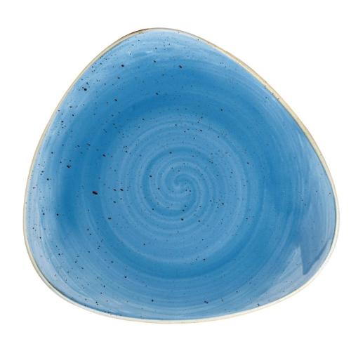 Stonecast Cornflower Triangle Plate - 197mm 7.75" (Box 12) (Direct)