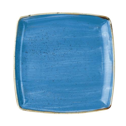 Stonecast Cornflower Square Deep Plate - 268mm 10 1/2" (Box 6) (Direct)