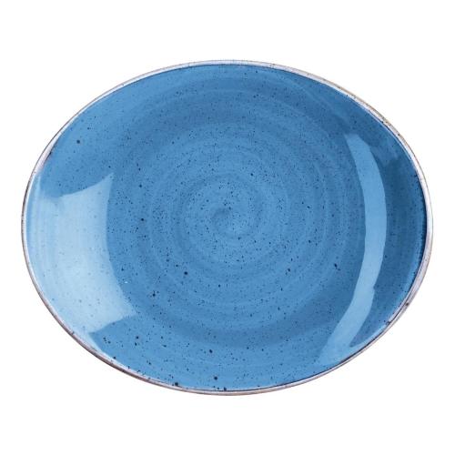 Stonecast Cornflower Oval Plate - 197mm 7.75" (Box 12) (Direct)