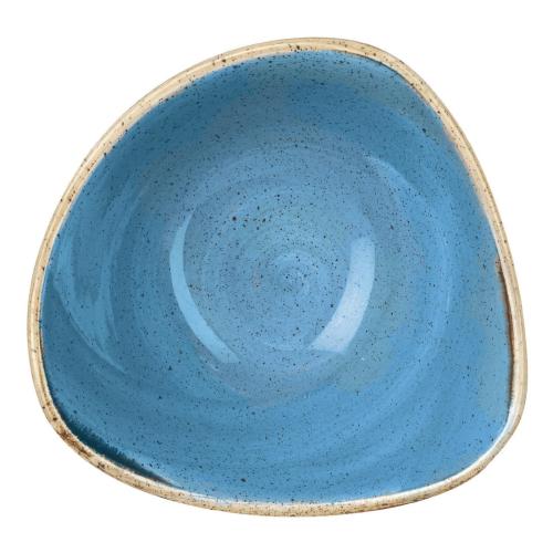 Stonecast Cornflower Triangular Bowl - 184mm 7.25" (Box 12) (Direct)