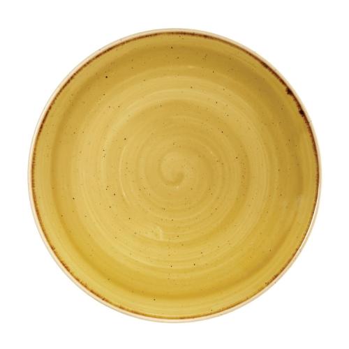 Stonecast Mustard Evolve Coupe Plate - 260mm 10.25" (Box 12) (Direct)