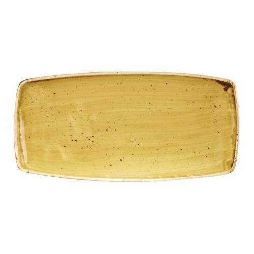 Stonecast Mustard Oblong Plate - 298mm 11.75" (Box 12) (Direct)