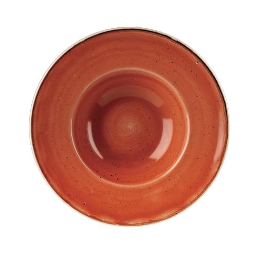 Stonecast Orange Profile Wide Rim Bowl Med - 239mm 9.4" (Box 12) (Direct)