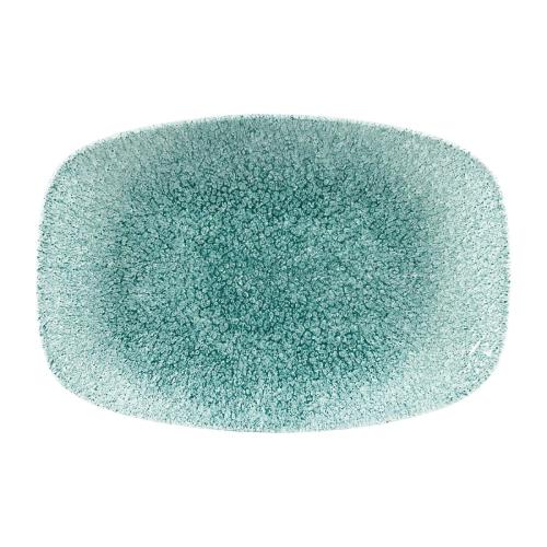 Raku Jade Green Chefs Oblong Plate - 23.7x15.7cm 9 1/3x6 1/8" (Box 12) (Direct)