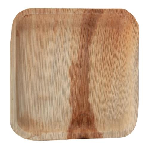 Fiesta Compostable Palm Leaf Plates Square - 250x250mm (Pack 100)