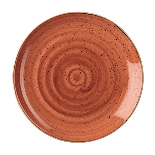 Churchill Stonecast Evolve Coupe Plate Spiced Orange - 10.25" (Box 12) (Direct)