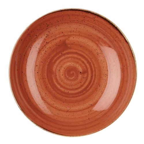 Churchill Stonecast Coupe Large Bowl Spiced Orange - 310mm 12" (Box 6) (Direct)