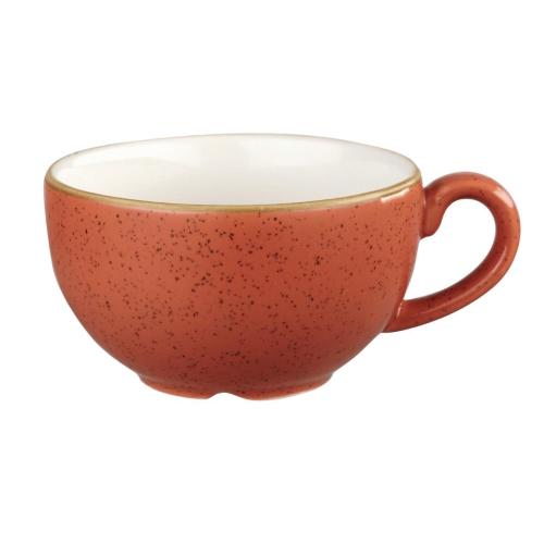 Churchill Stonecast Cappuccino Cup Spiced Orange - 12oz (Box 12) (Direct)