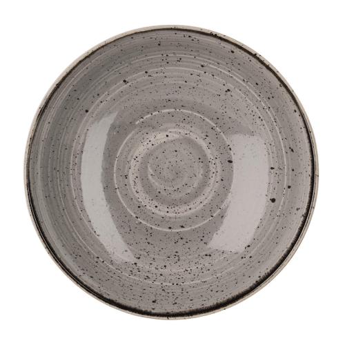 Churchill Stonecast Coupe Bowl Peppercorn Grey - 182mm 7 1/4" (Box 12) (Direct)