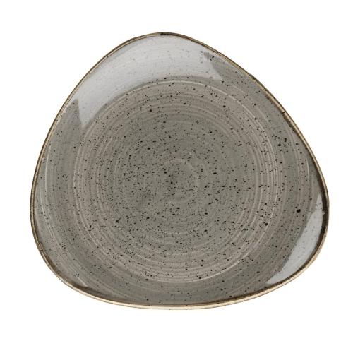 Churchill Stonecast Lotus Plate Peppercorn Grey - 12" (Box 6) (Direct)