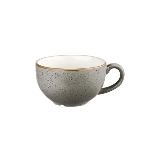 Churchill Stonecast Cappuccino Cup Peppercorn Grey - 12oz (Box 12) (Direct)