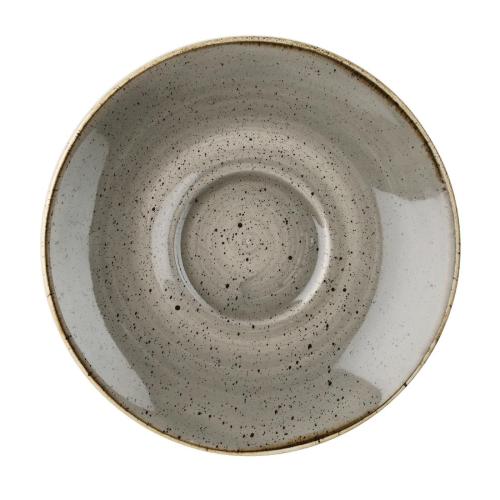 Stonecast Cappuccino Saucer Peppercorn Grey - 156mm 6 1/4" (Box 12)