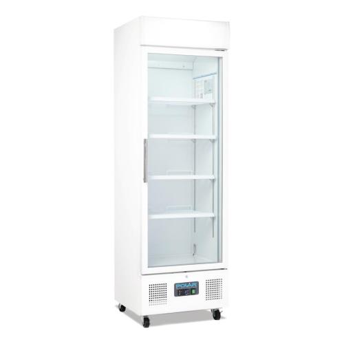 Polar G-Series Upright Display Fridge White - 368Ltr