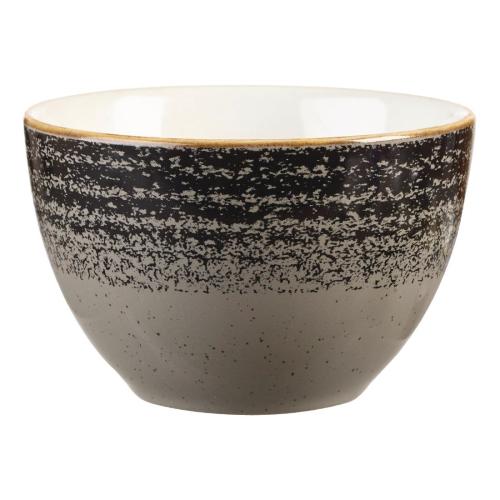 Churchill Studio Prints Charcoal Black Sugar Bowl 22.7cl 8oz9.8cm(Box12)(Direct)