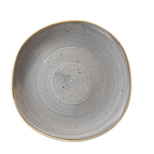 Churchill Stonecast PeppercornGreyOrganicRound Plate26.4cm10 3/8"(Box12)(Direct)