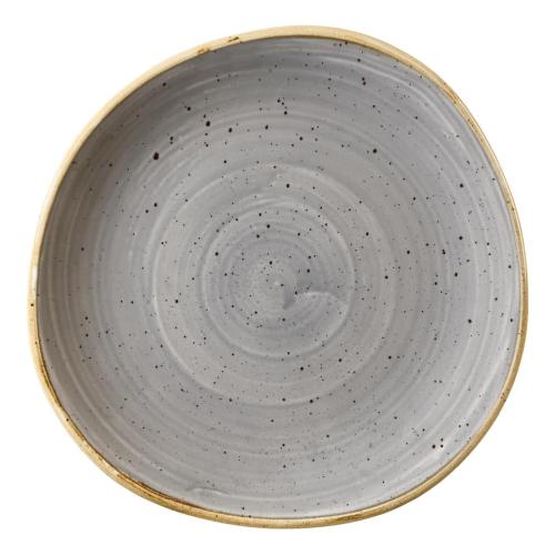 Churchill Stonecast Peppercorn Grey Organic Round Plate21cm8 1/4"(Box12)(Direct)