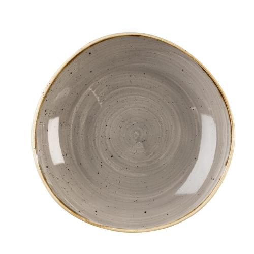 Churchill Stonecast Peppercorn Grey OrganicRoundBowl 25.3cm9 7/8"(Box12)(Direct)