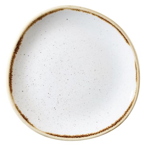 Churchill Stonecast Barley White Organic Round Plate 21cm 8 1/4"(Box 12)(Direct)