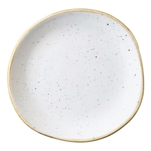 Churchill Stonecast Barley White Organic Round Plate 18.6cm7 1/4"(Box12)(Direct)