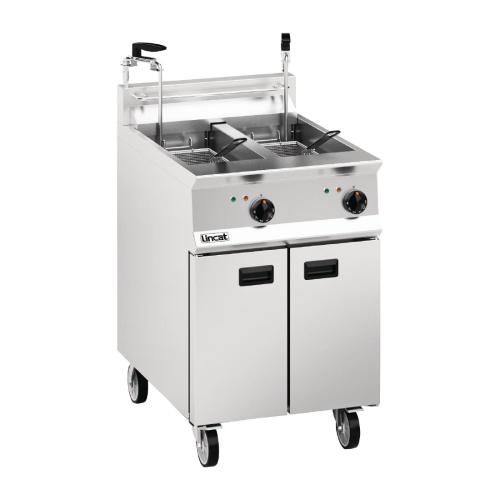 Lincat Opus 800 Electric Fryer Twin Tank Twin Pumped Filtration - 600mm (Direct)