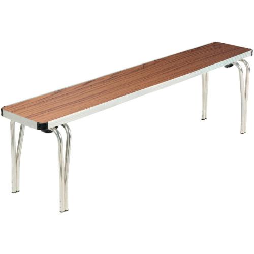 Gopak Contour Stacking Bench (Teak Effect) - 1520x254x432mm (Direct)