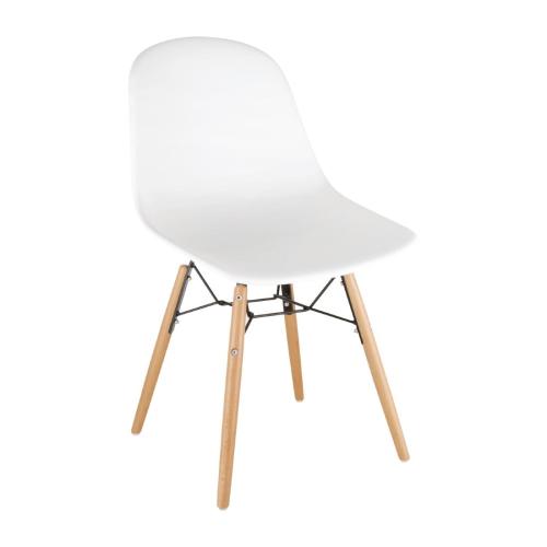 Bolero Arlo Side Chair White (Pack 2)