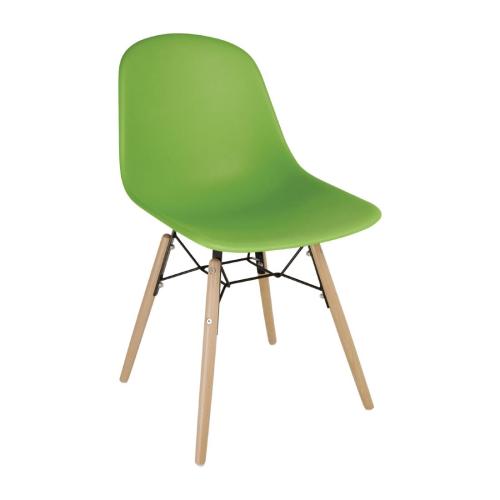 Bolero Arlo Side Chair Green (Pack 2)