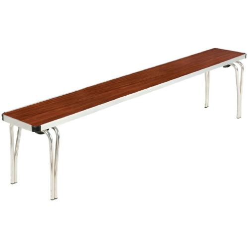 Gopak Contour Stacking Bench (Teak Effect) - 1830x254x432mm (Direct)