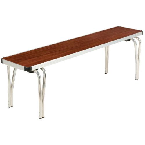 Gopak Contour Stacking Bench (Teak Effect) - 1220x254x432mm (Direct)