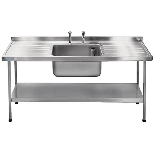 Sissons Centre Bowl & taps Double Drainer Midi Range St/St 1800mm F/Asmb(Direct)