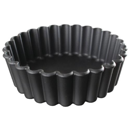 MatferBourgeat Exoglass Mini Pie Fluted Moulds - 100mm 4" (Pack 12) (B2B)