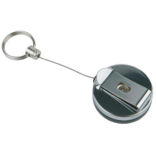 Retractable Key Ring Reel St/St - 650mm (Pack 2)